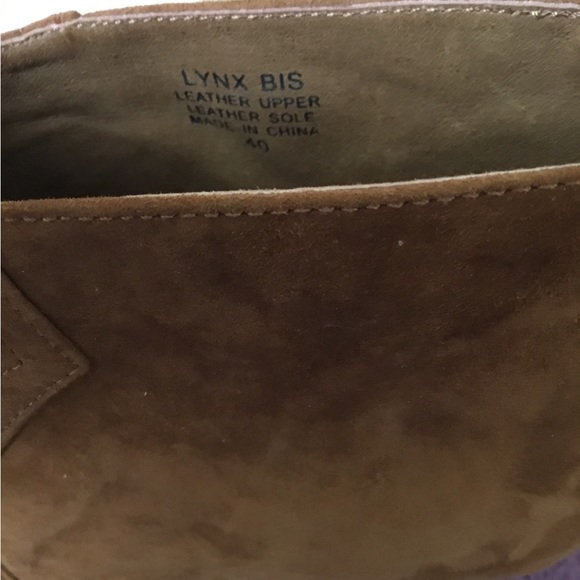 NWT Ash-Lynx Pep Toe Platform Wedge Leather “Cookie “ Low Ankle Boots 10M - Picture 10 of 14